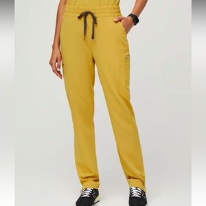 Figs Light Gold Yola High Waisted - Petite Skinny Scrub Pants